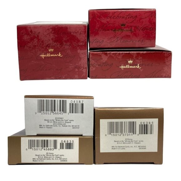 Hallmark Keepsake Ornament 3 Winnie the Pooh Piglet Tigger Friendship Plate XMAS - Picture 8 of 12